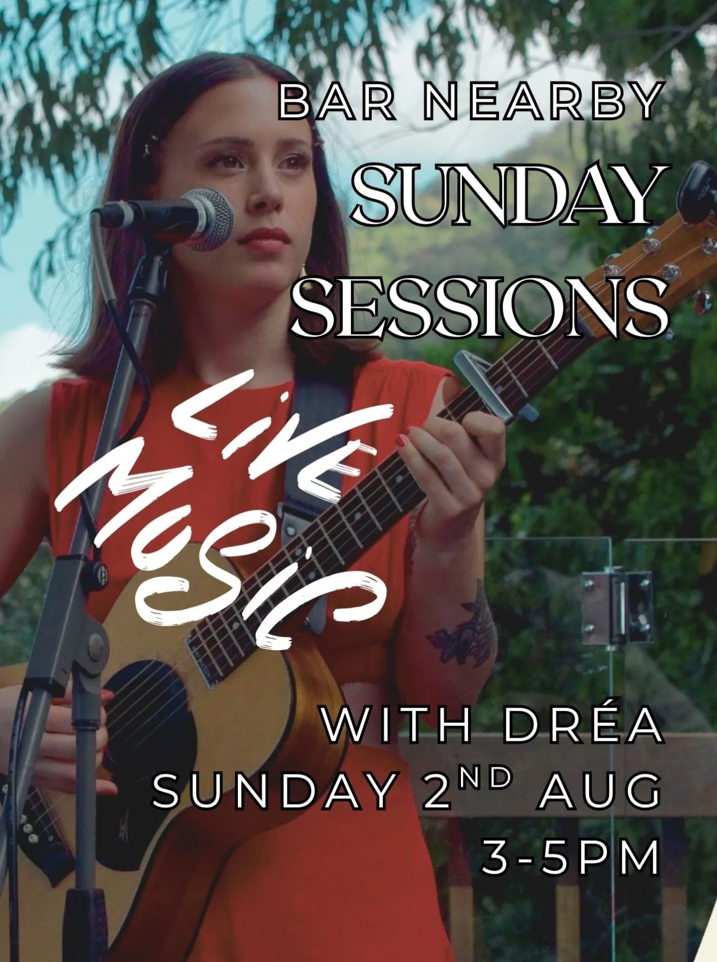LIVE TUNES &bull; Sunday arvo &bull; 3-5pm &bull; @_withdrea 

See you at our place for a bev 🍻