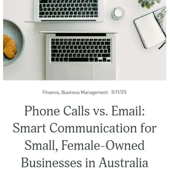 Our new blog post is out!

&quot;Phone Calls vs. Email: Smart Communication for Small, Female-Owned Businesses in Australia&quot;

Head over to perfectlyorganisednt.com for more!

Share this post or tag a small business owner!

 #huntervalley  #mclar