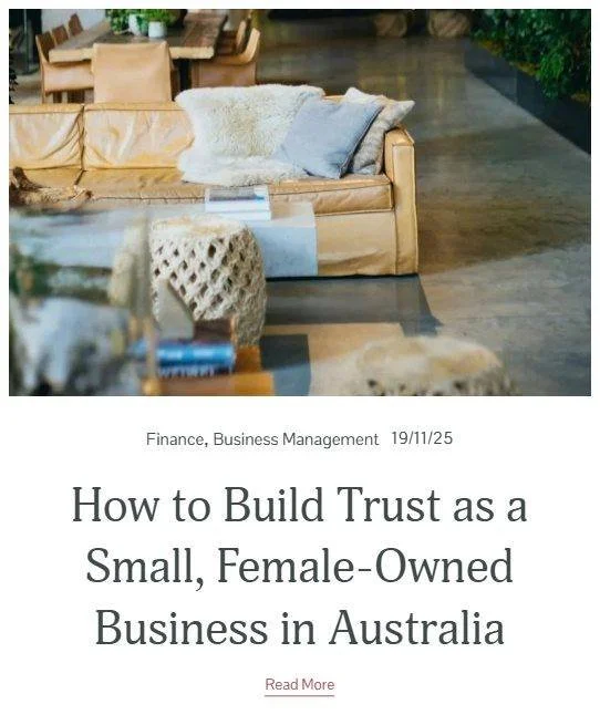 Our new blog post is out!

&quot;How to Build Trust as a Small, Female-Owned Business in Australia&quot;

Head over to perfectlyorganisednt.com for more!
Share this post or tag a small business owner!

 #huntervalley  #mclarenvale  #margaretriver  #b