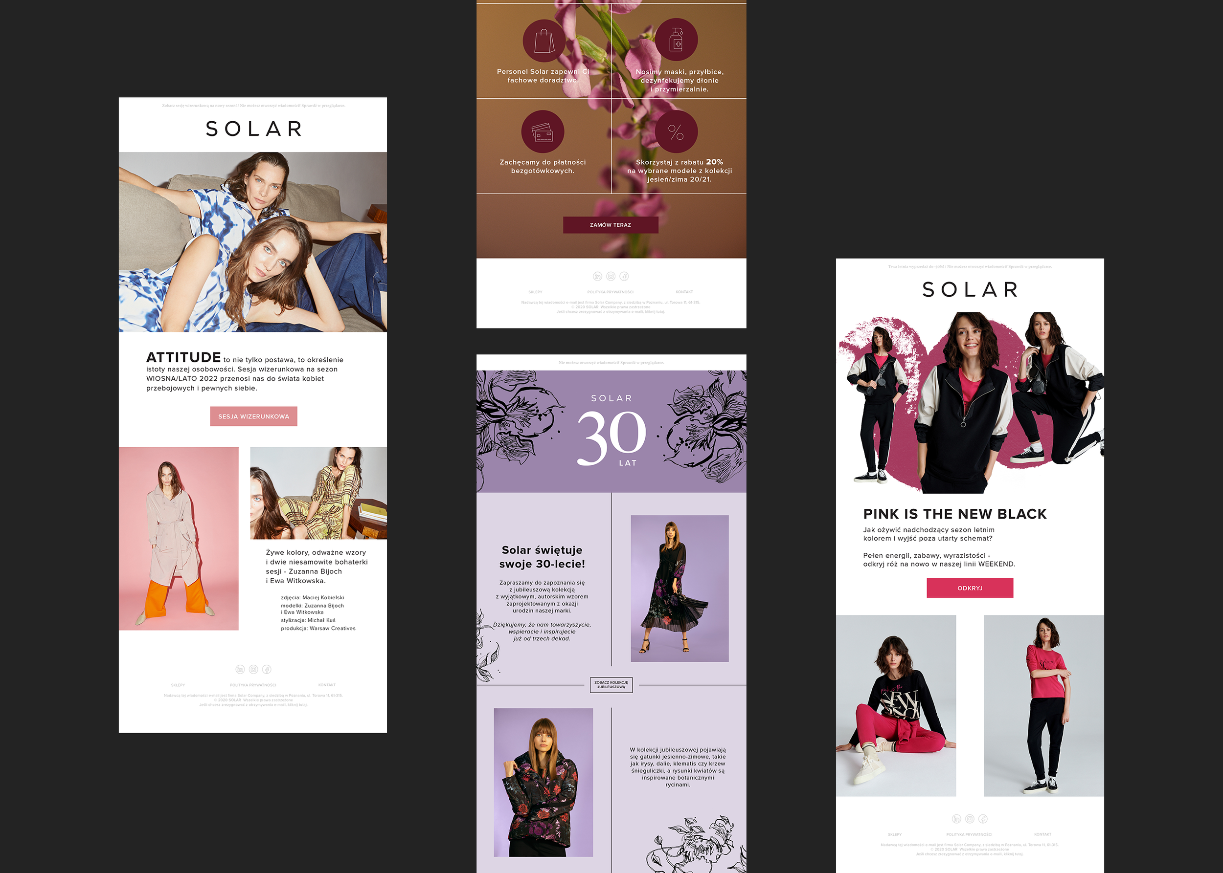 E-mail marketing for different collections