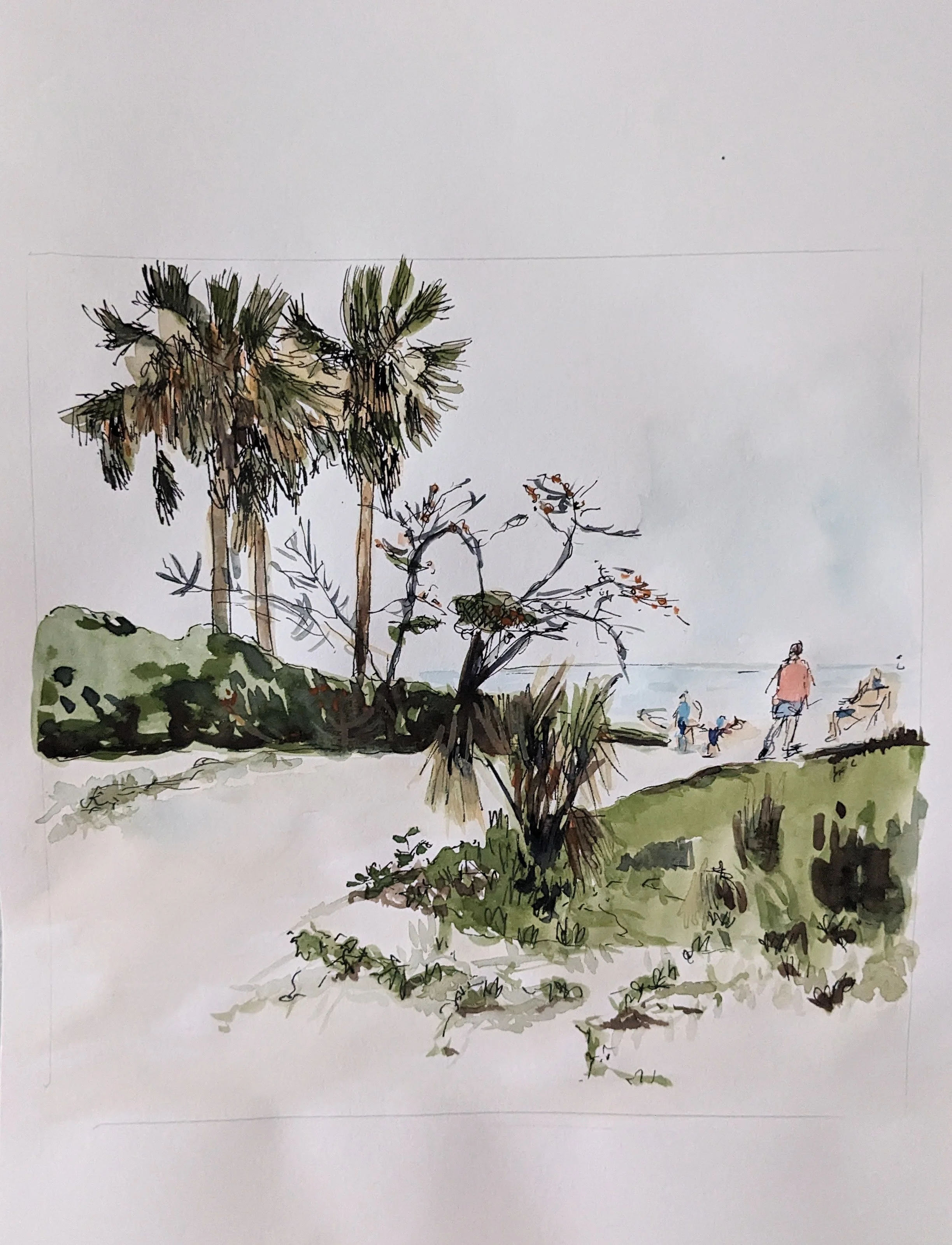 honeymoon islande beach entrance study.jpg