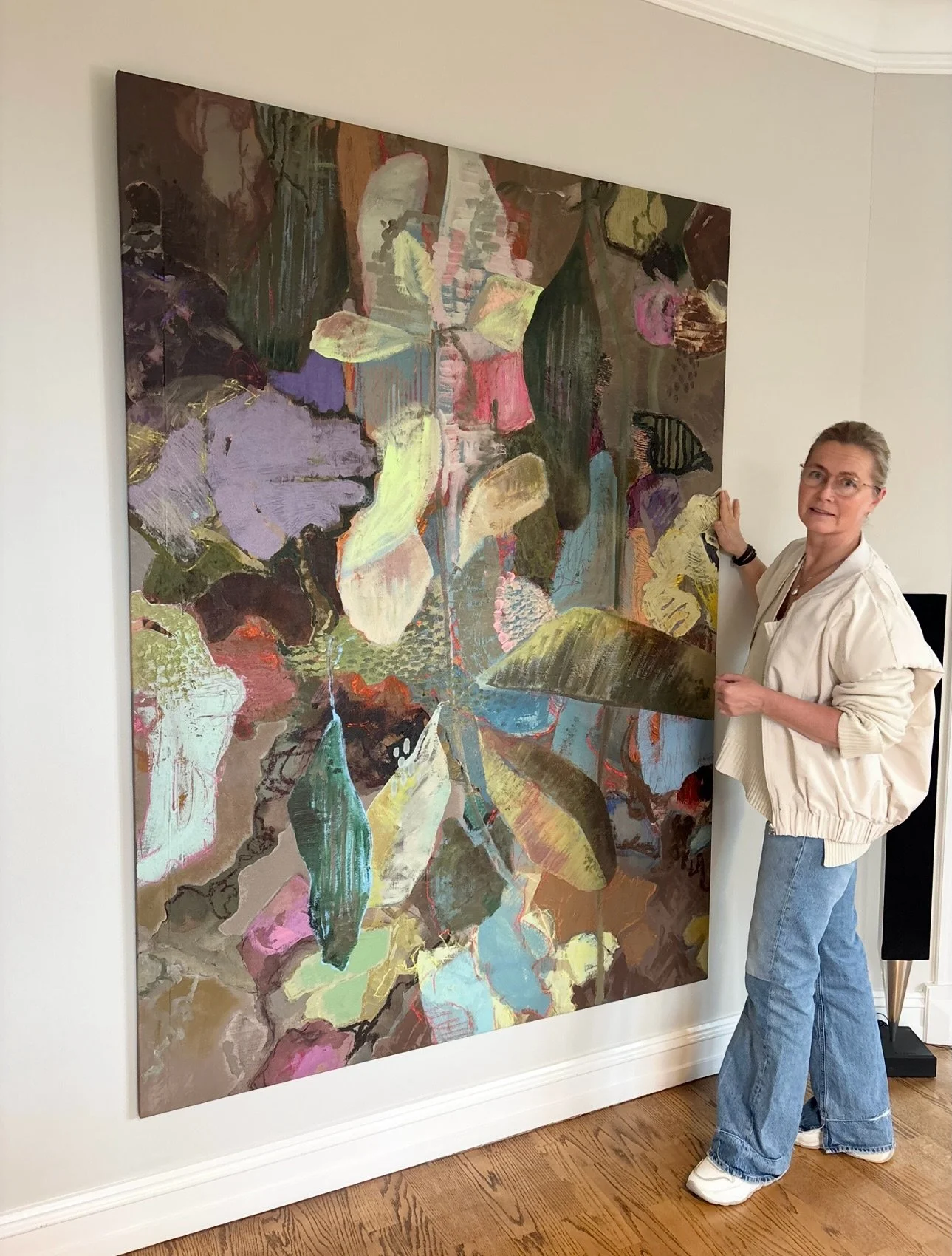 Kristin Evju Nordentoft painting. Abstract painting 