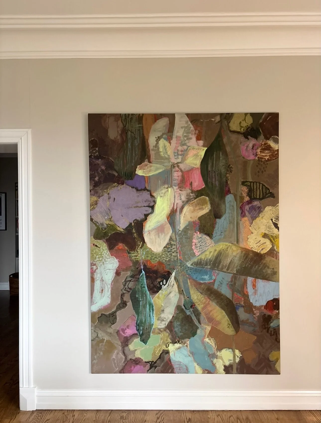 Kristin Evju Nordentoft painting. Abstract painting 
