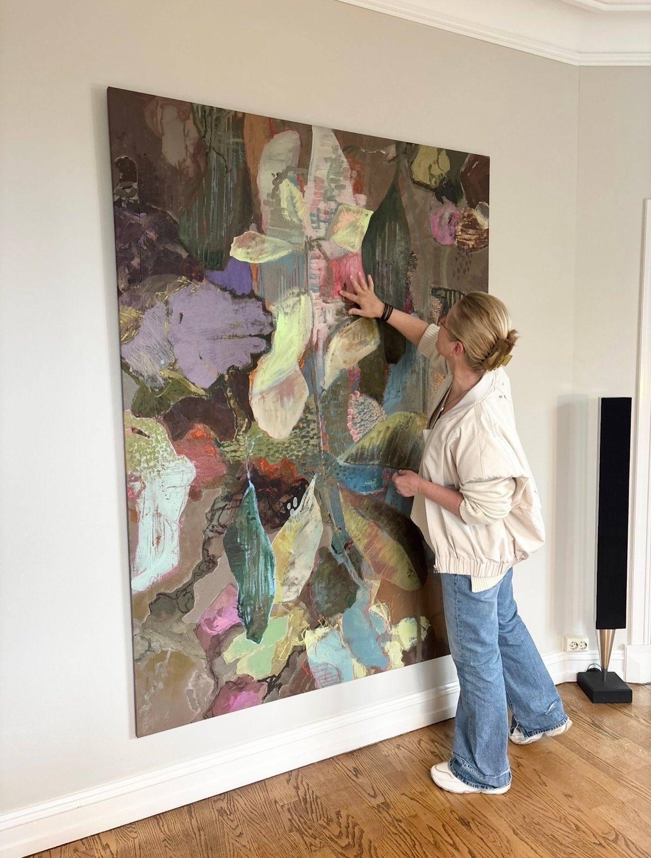 Kristin Evju Nordentoft painting. Abstract painting 