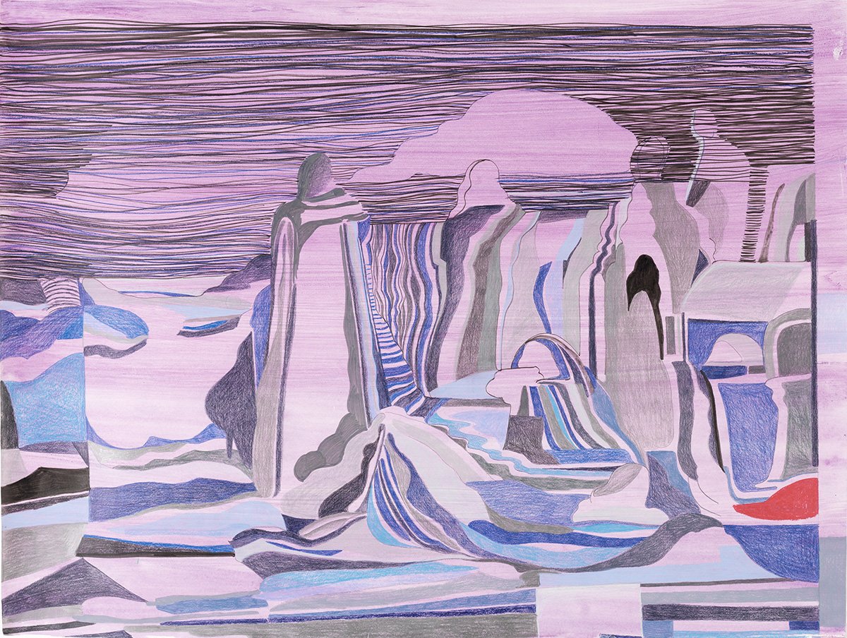 ‘Beyond the Horizon’ acryl en potlood op papier 73.5 x 97.5 2020.jpg