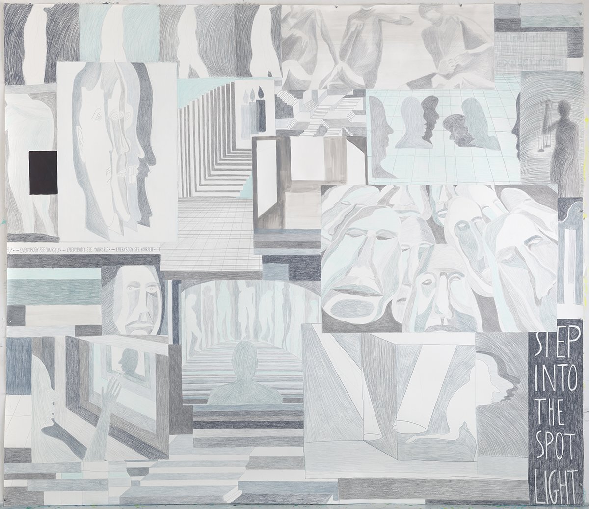 03 _Step into the spotlight_ pencil and ink on paper 240 x 281 cm 2021.jpg