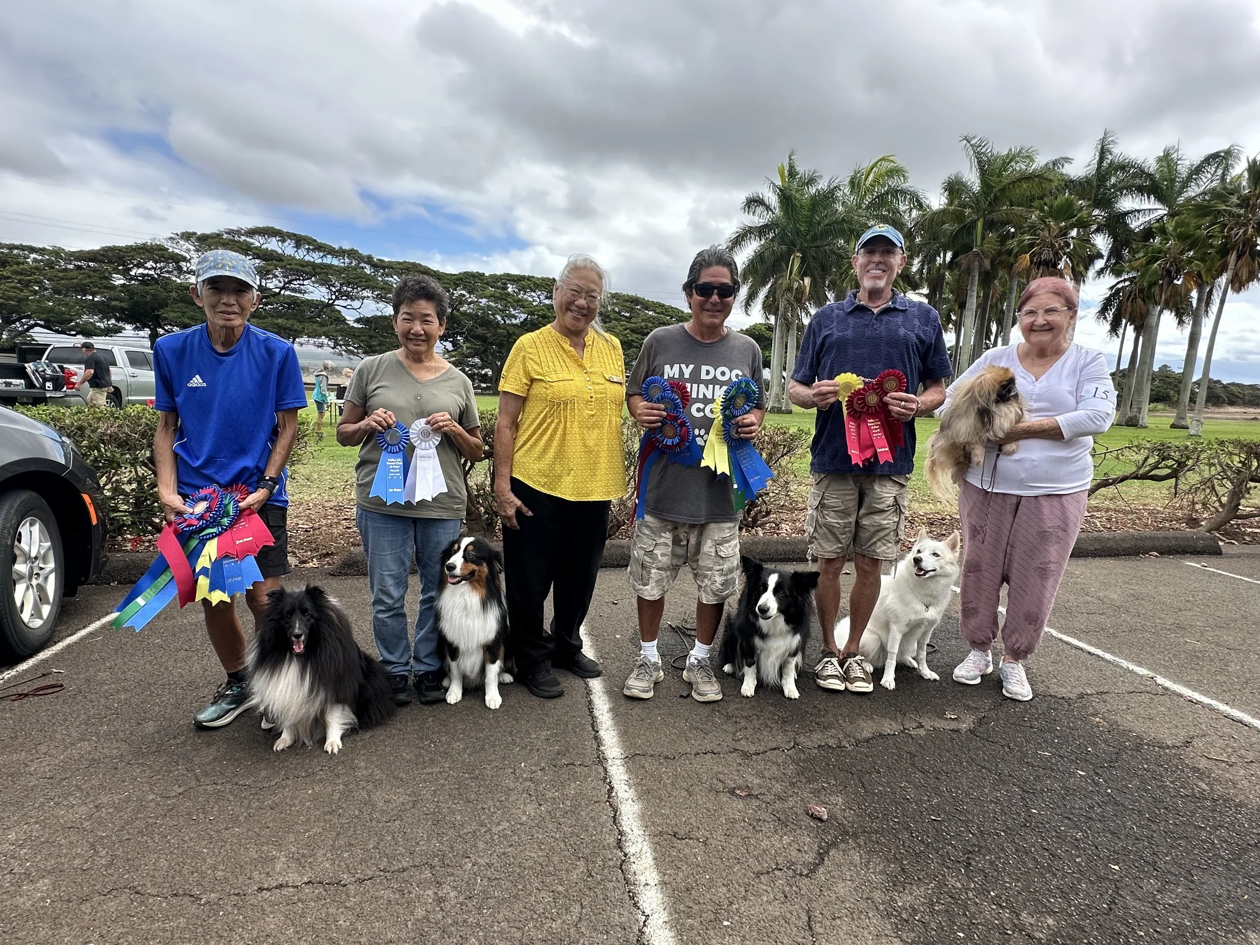 Naomi & Konbu, Ann & Cooper, Judge Laurella Pang, Scot & Kodachi, LJ & Mahina, Cheryl & Glitter 