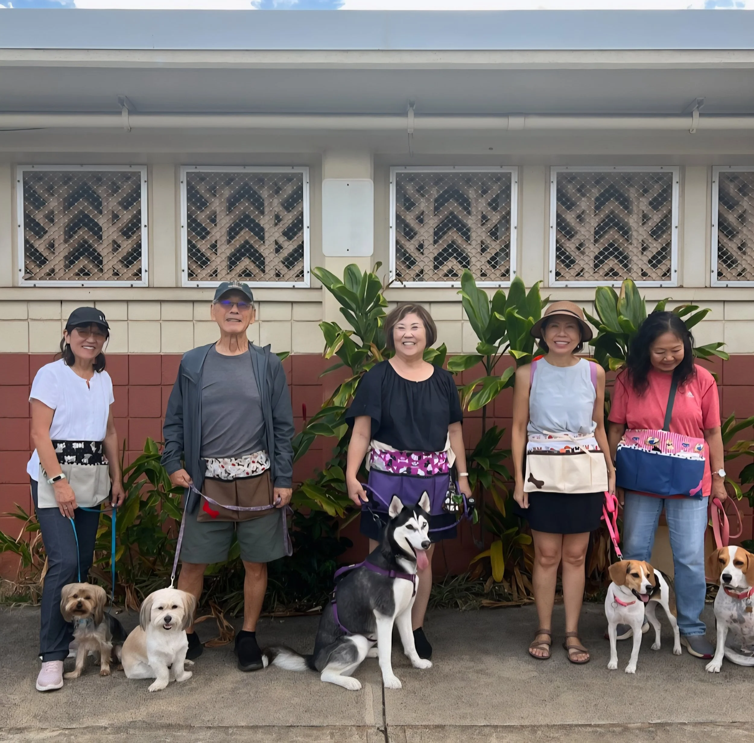 Ranelle & Bailey, Dana & Kiki, JoAnn & Halo, Judy & Ayaka, Evelyn & Bella