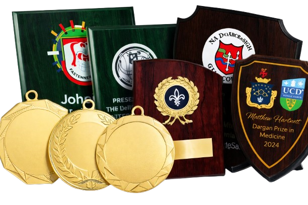 Custom Medals and trophies. Laser engraved in County Carlow Ireland