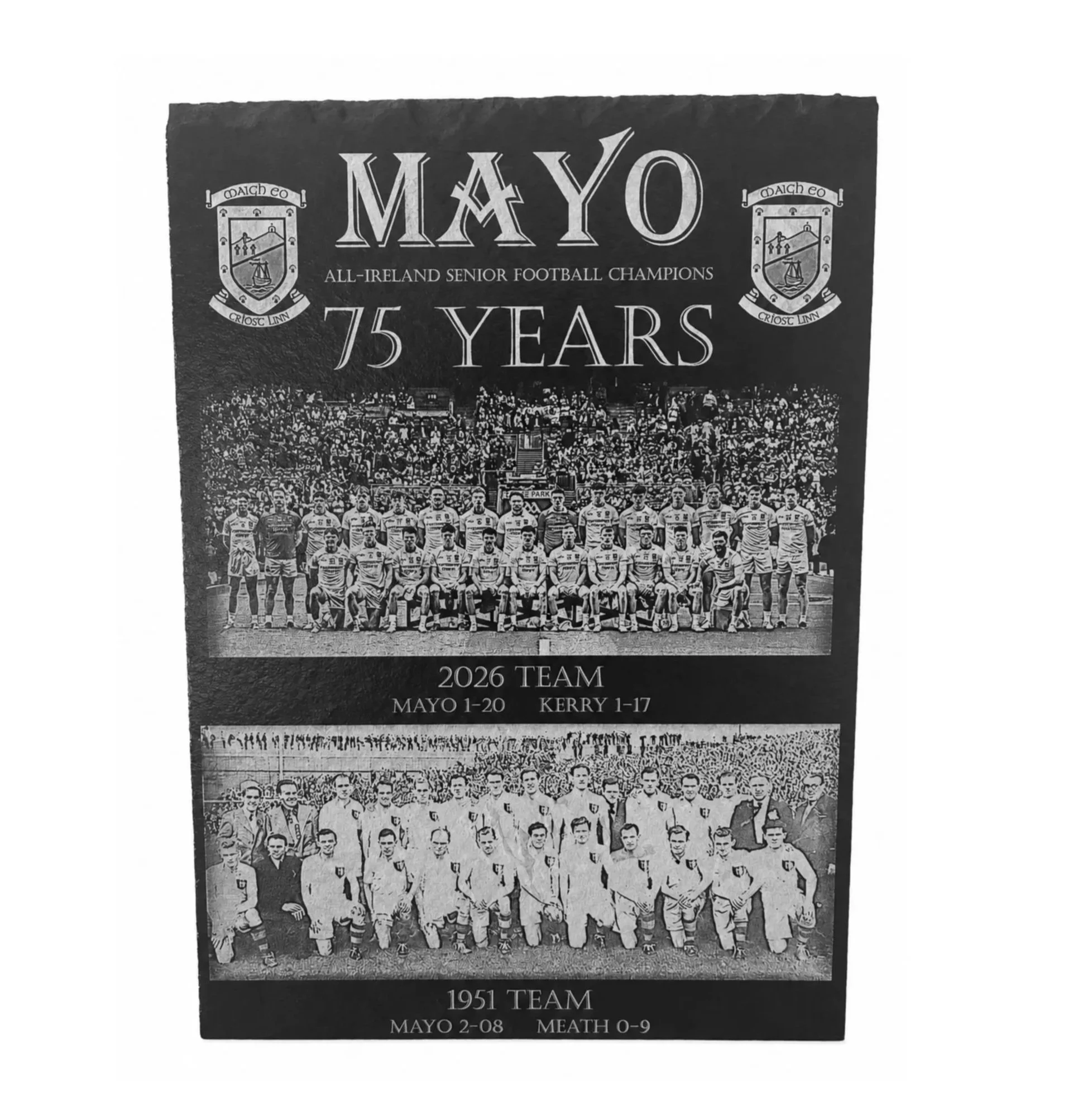 Mayo All-Ireland Senior Football Champions 2026 and 1951 Teams - WITH "75 YEARS"
