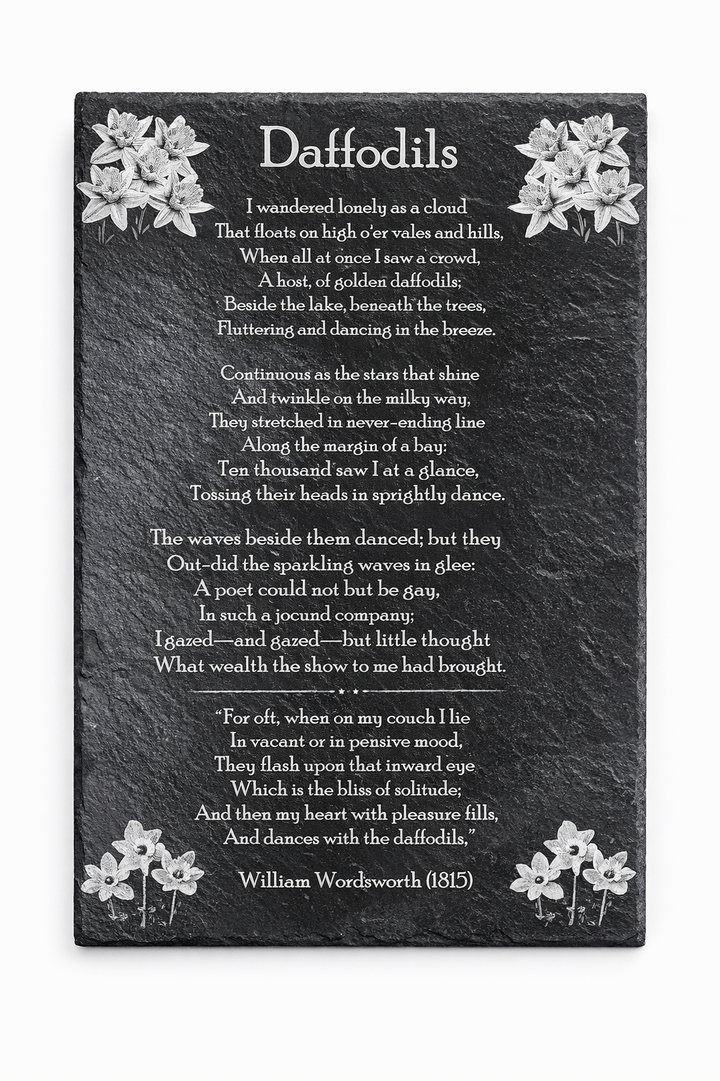 Daffodils by William Wordsworth