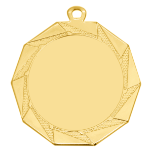 70mm Economy Polygon Medallion, 70mm Economy Polygon Medallion (Bronze), 70mm Economy Polygon Medallion (Gold), 70mm Economy Polygon Medallion (Silver)
