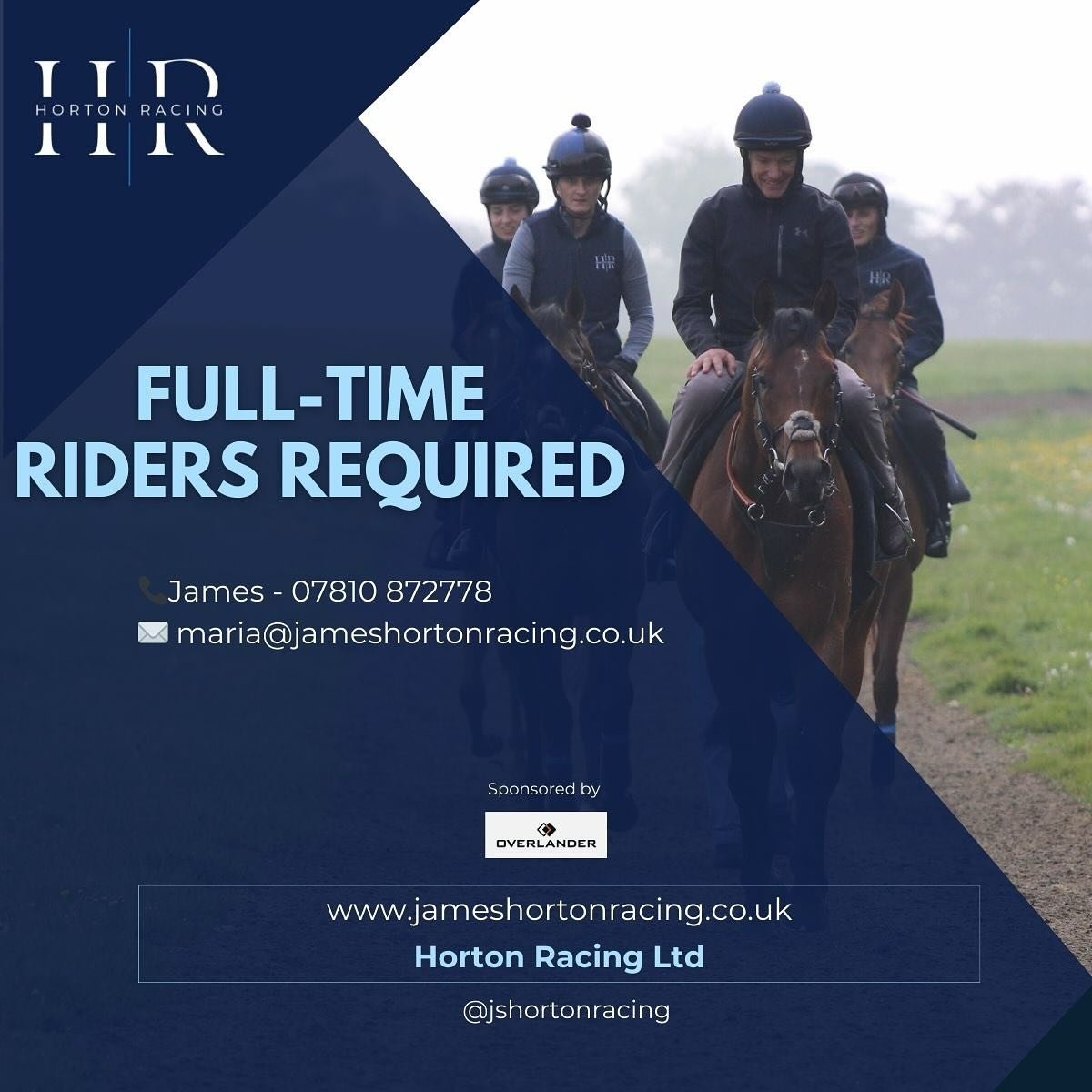 🚨 Due to our growing yard &amp; number of horses we are looking to expand our team! 🚨 

📞 Get in touch for any further details. We look forward to you joining our fun and hardworking team! 

📍 Park Lodge Stables, Newmarket