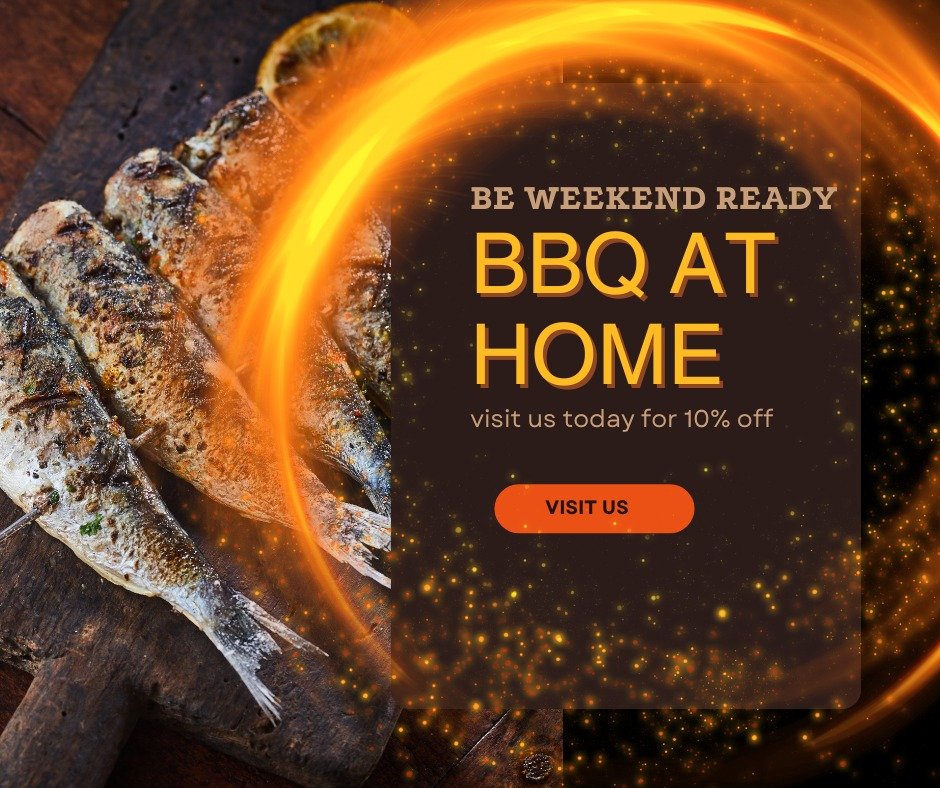 ☀️🐟 Fire up the Grill: It's BBQ Weather! 🍽️🔥

Get ready to sizzle and grill because the sun is shining, and it's the perfect weekend to indulge in some BBQ goodness! ☀️🍔

And guess what? Fish isn't just for Frying&ndash; it's fantastic on the BBQ