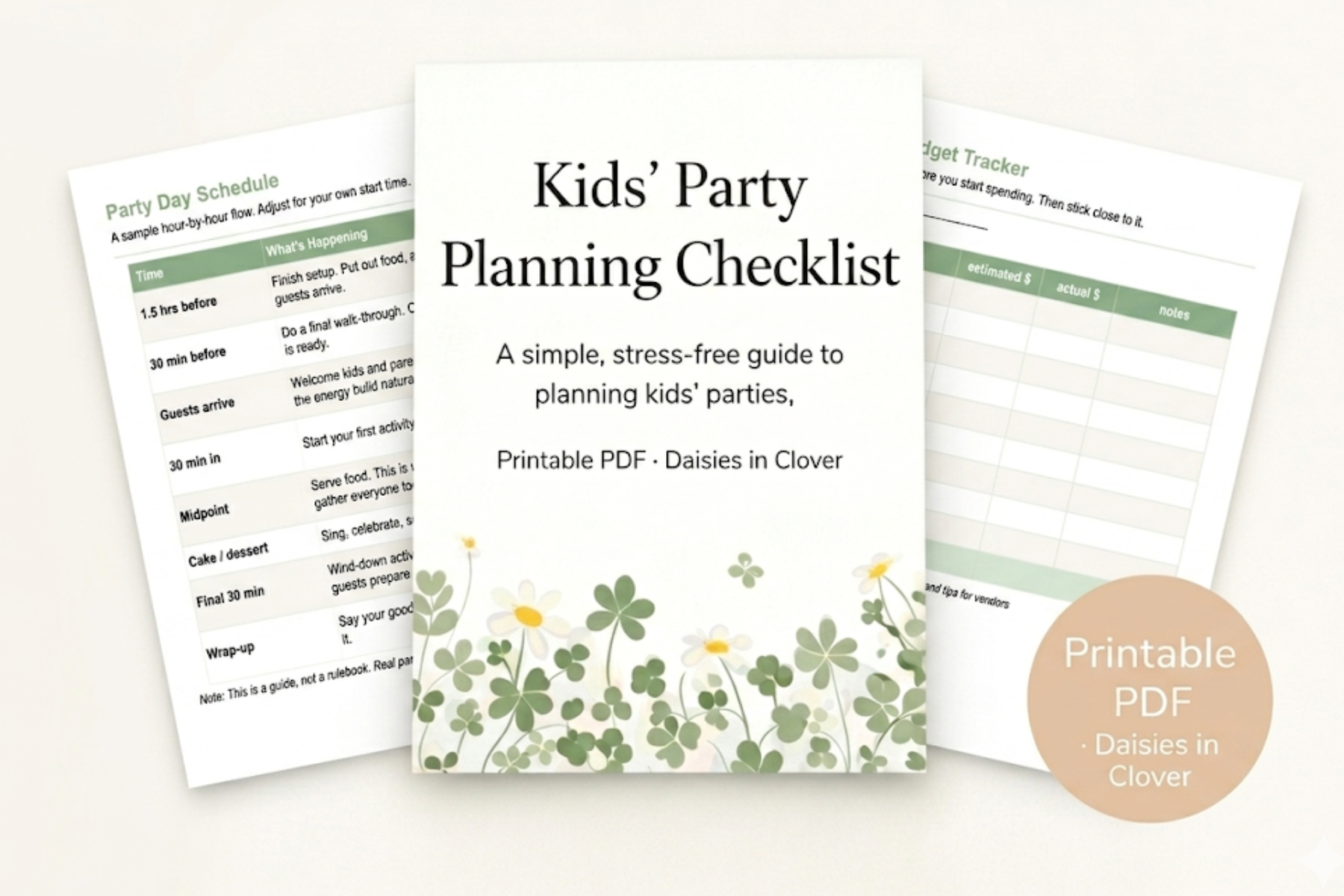 Kids’ Party Planning Checklist (Printable PDF)