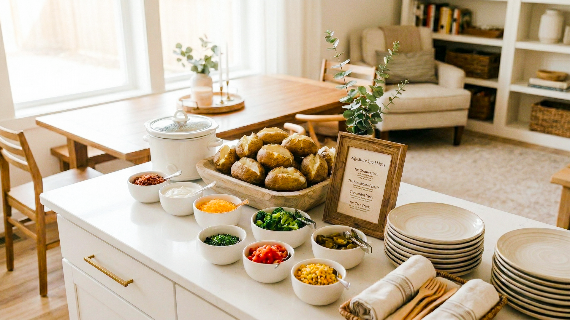 The Baked Potato Bar: The Party Hosting Hack You Never Knew You Needed