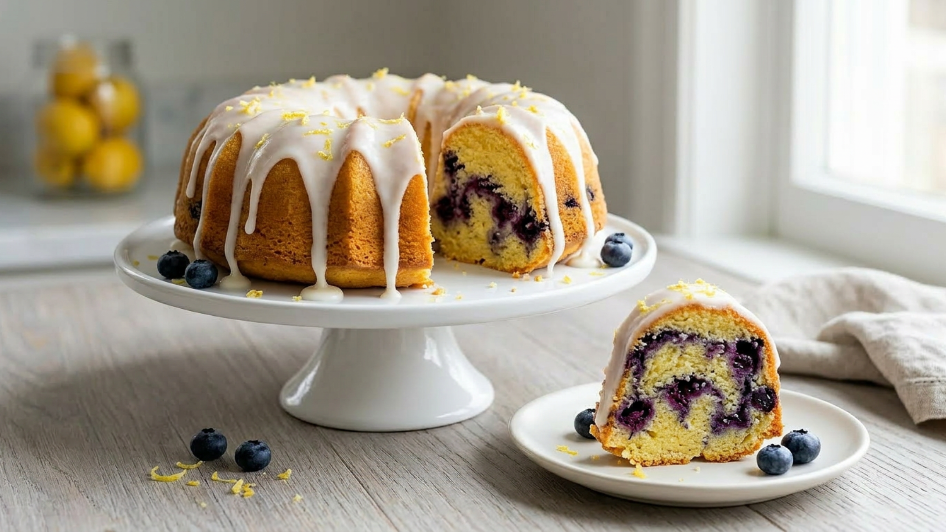 Lemon Blueberry Pound Cake (+ 8 Easy Variations with Any Pie Filling!)