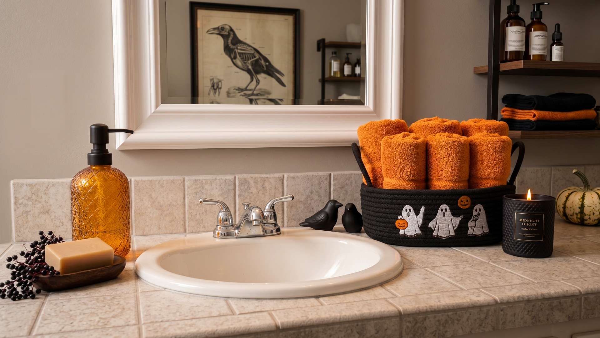 Cute and Spooky Halloween Bathroom Decor Ideas