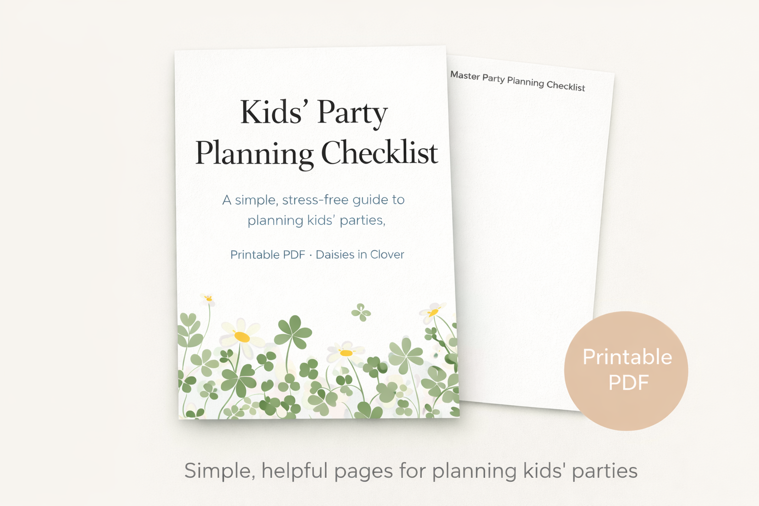 Kids’ Party Planning Checklist (Printable PDF)