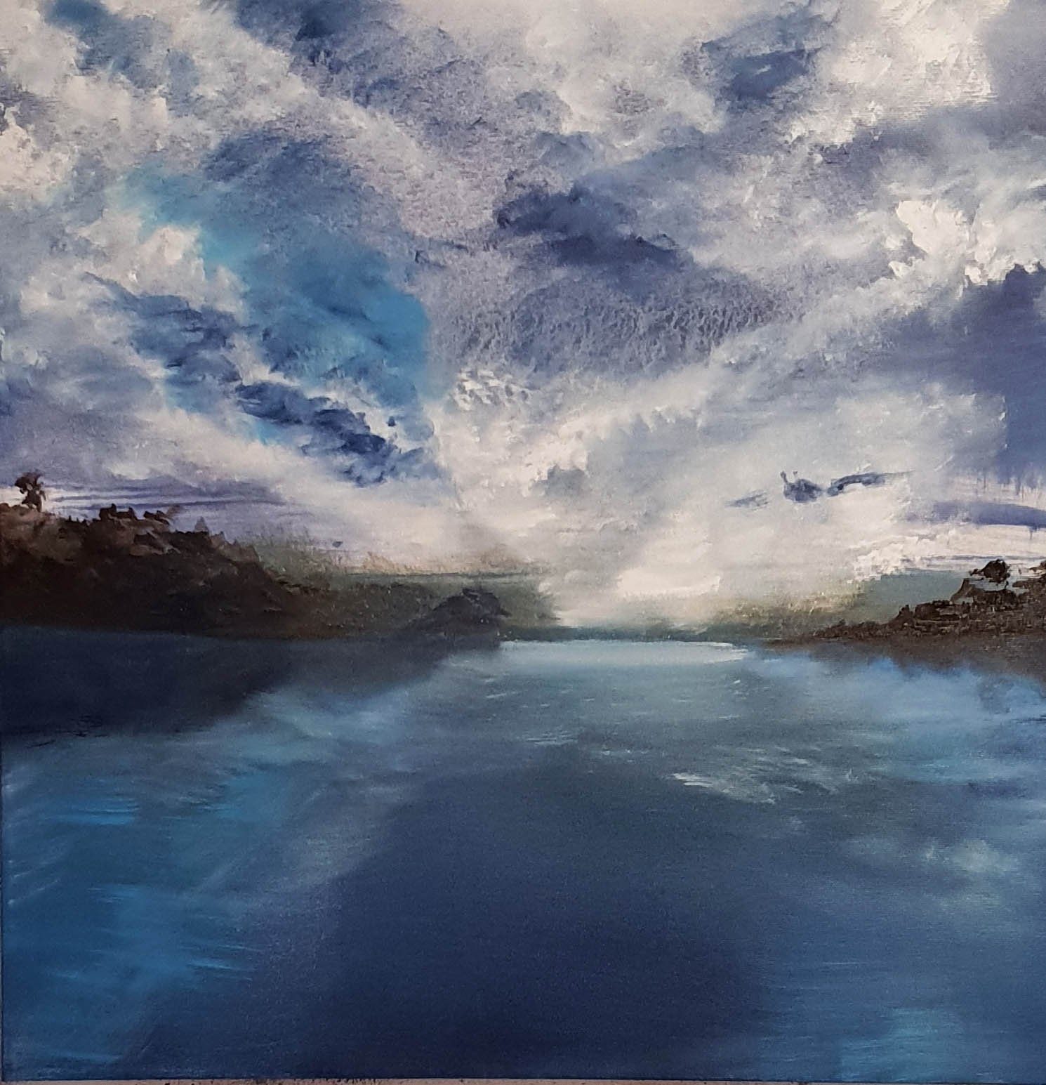Seaview, 2020, Oil on canvas - 60 x 60 cm.