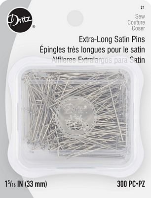 Satin Pins X-Lg 1-5/16in 300ct