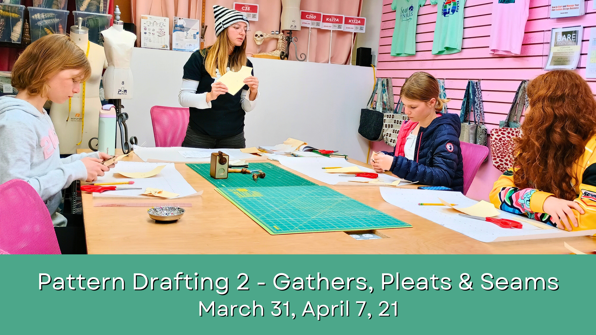 Pattern Drafting 2 - Gathers, Pleats & Seams — Sew Pinellas