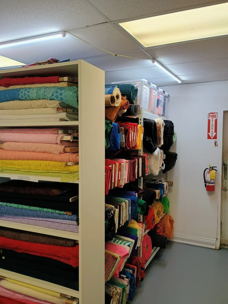The Sew Pinellas fabric wall
