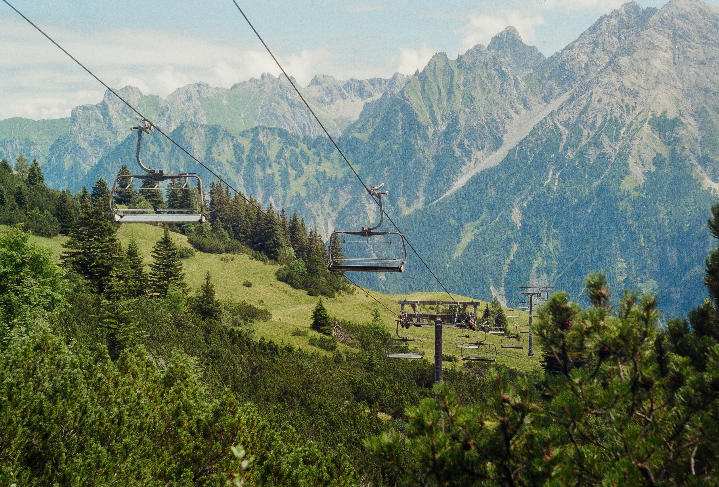 Nature photography mountain ski lift Kodak gold 200