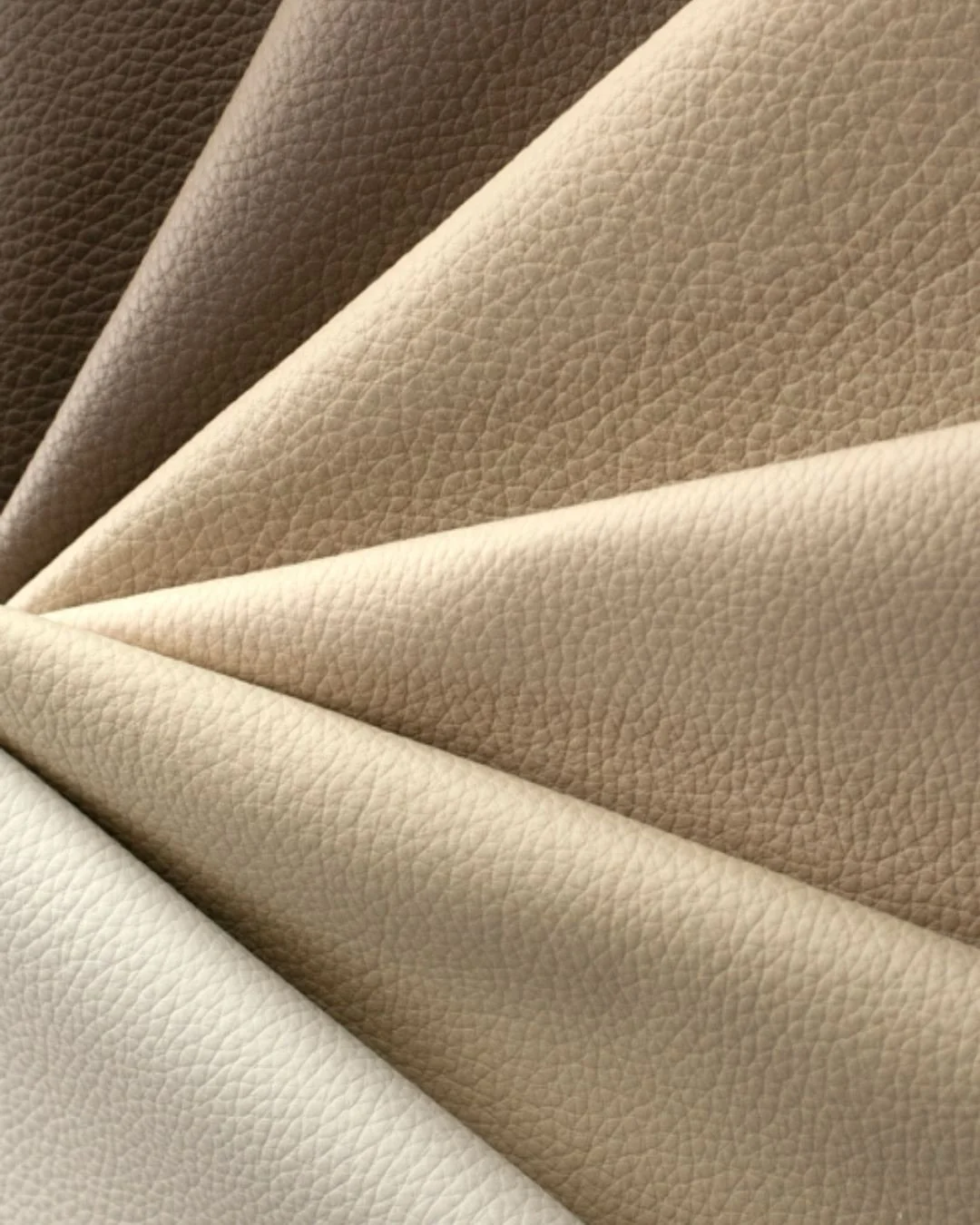 Experience the beauty of light to deep neutrals with Darwin, Livingstone, and Yang. 

This cohesive palette showcases the natural grain of leathers and finishes, all featuring a soft, pebbled texture. 

Transitioning from neutral hues to rich, ground