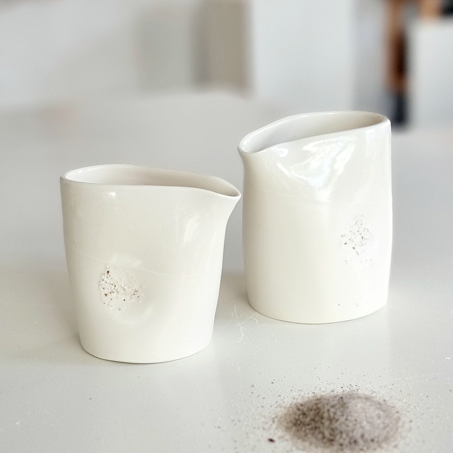 mælkekander med sand