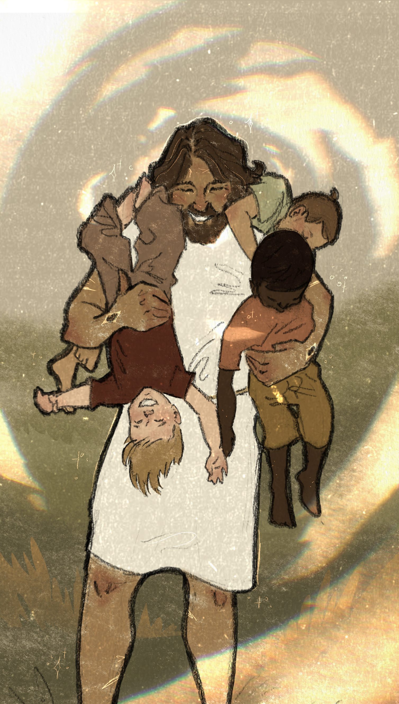 Mini Print: “Jesus & the Boys”