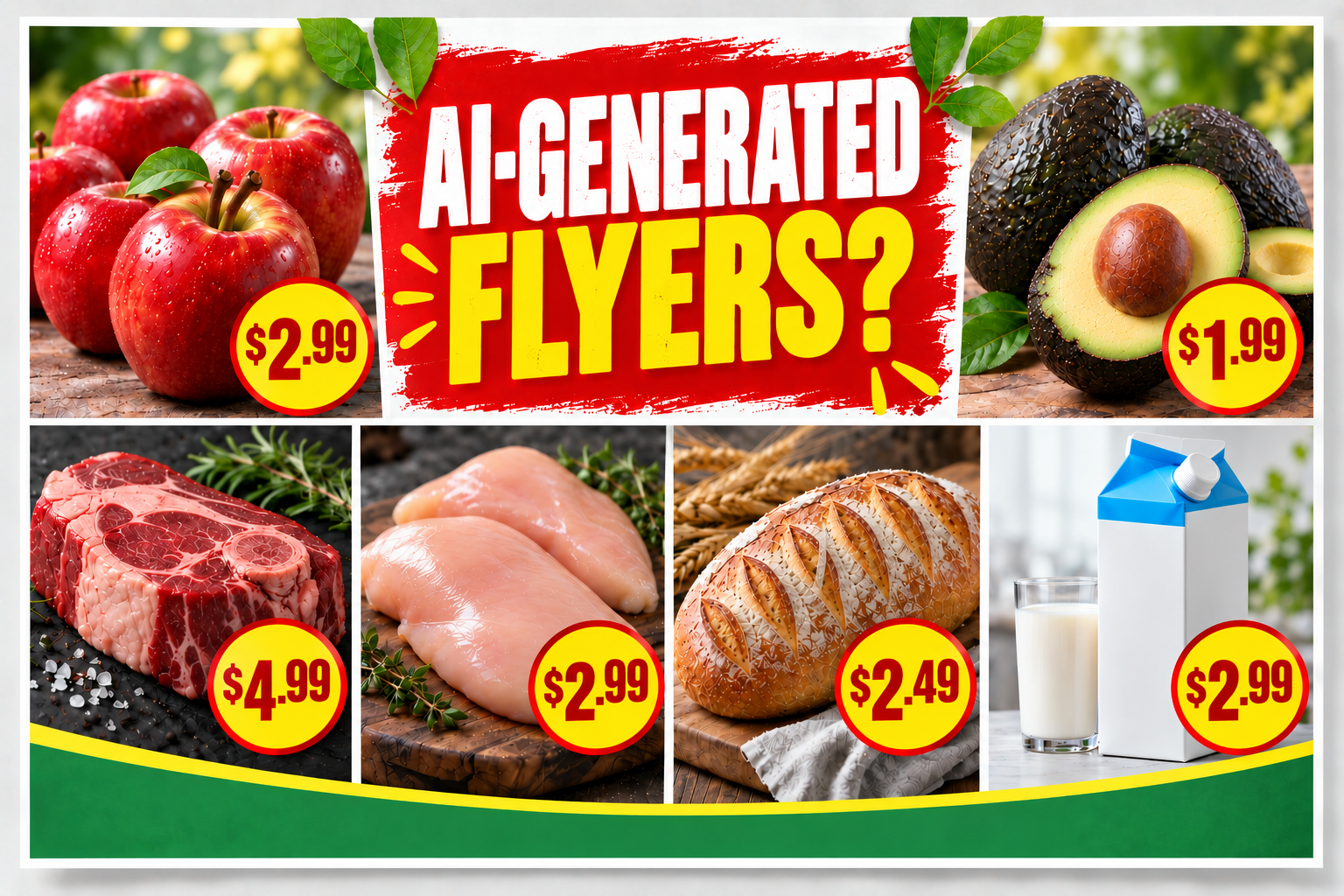 Should Grocery Stores Use AI-Generated Flyers?
