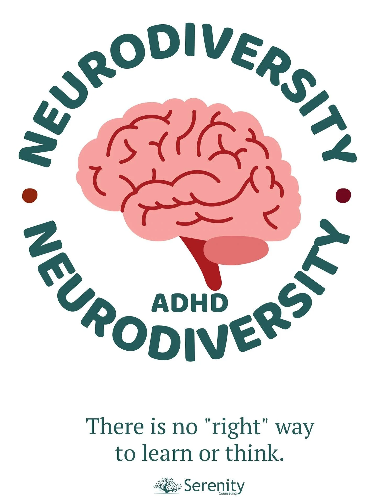 October is ADHD Awareness Month 🧠

At Serenity Counseling, we honor and support those living with ADHD. ADHD is a condition that affects attention, focus, and impulse control, but also brings creativity, passion, and unique ways of thinking. 💛

ADH