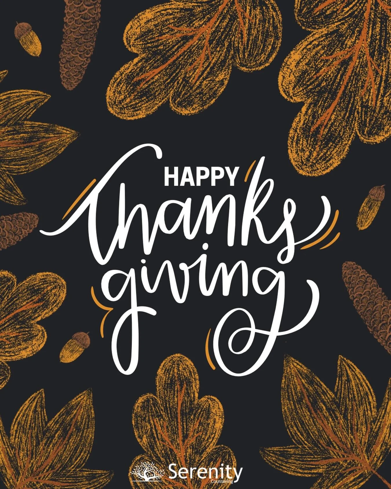 Happy Thanksgiving from Serenity Counseling 🤍🦃🍂