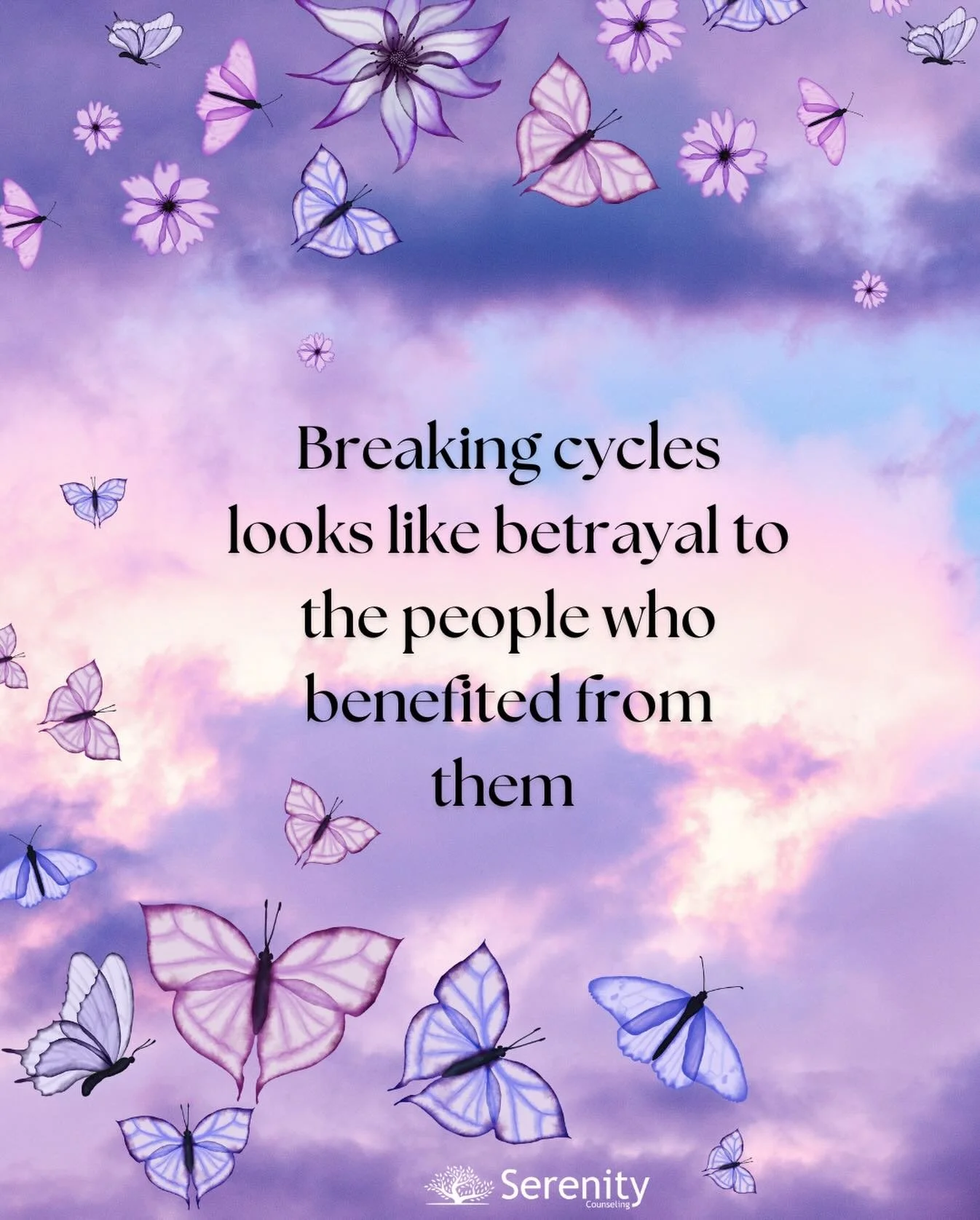 Breaking cycles isn't betrayal. It's healing 🦋