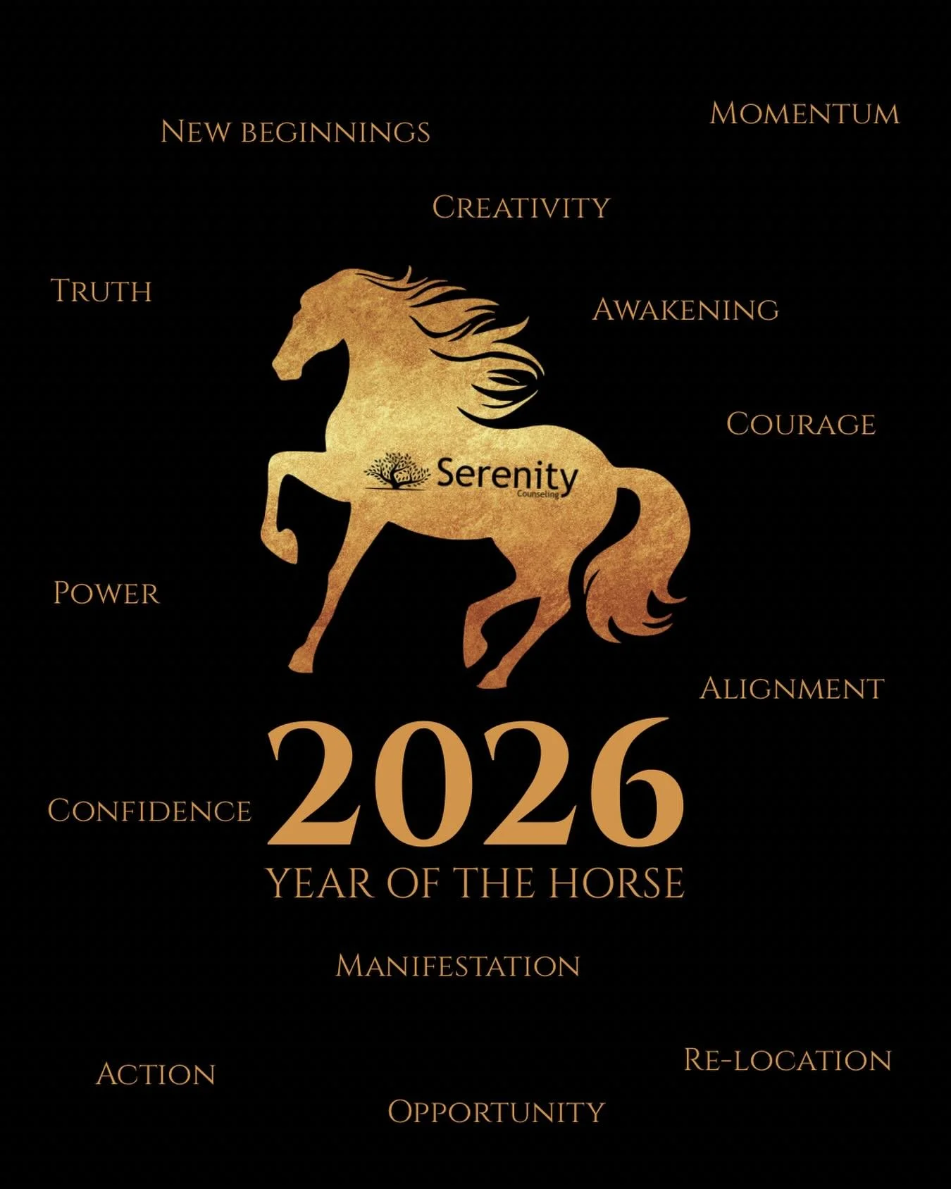 Happy Lunar New Year 🌙🐎

The Lunar New Year reminds us that new beginnings don&rsquo;t have to be perfect.. they just have to start.
This year, may you give yourself permission to grow at your own pace and care for your mental well-being along the 