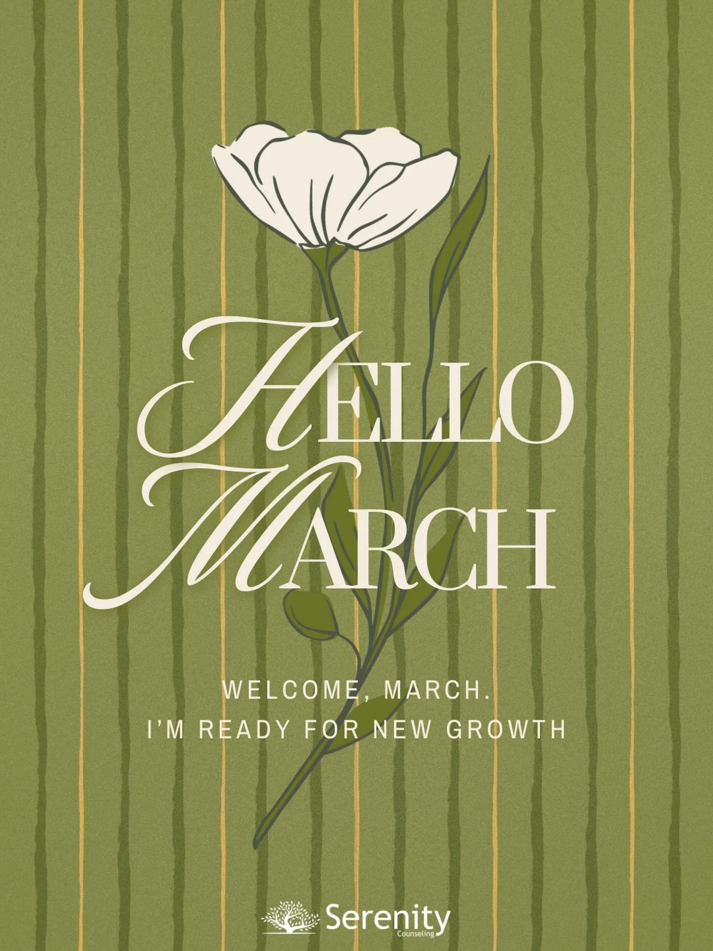 Hello March 🌸🌷🌱

March is a reminder that growth doesn&rsquo;t happen all at once...it happens little by little🌱

What are you ready to begin growing in this new season? 

We&rsquo;re here to support you every step of the way. 🌷