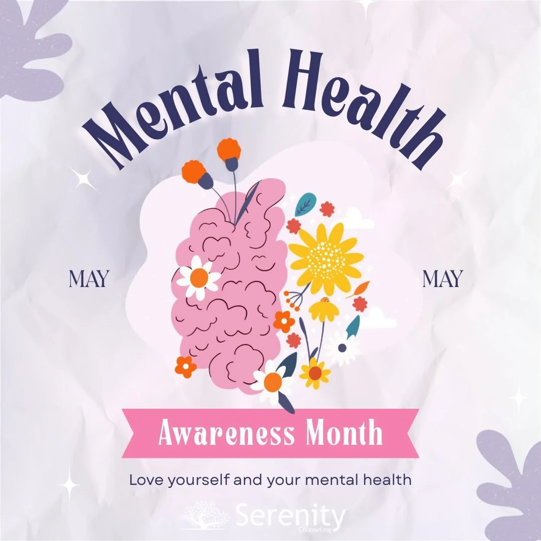 May is Mental Health Awareness Month 🌼

Taking care of your mental health is just as important as taking care of your physical health. Whether you&rsquo;re managing stress, anxiety, life transitions, relationship challenges, or simply trying to feel