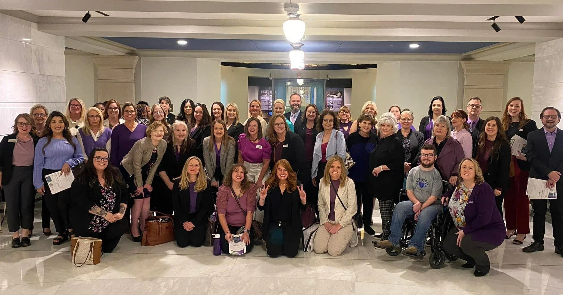 Victim service agencies across Oklahoma gathered at the State Capitol.