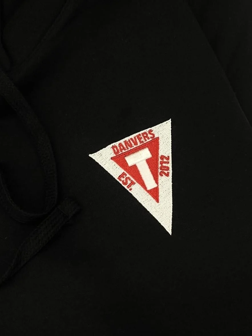 Title Boxing Danvers hoodie embroidery detail