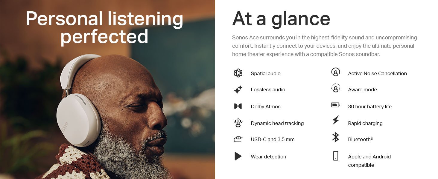 sonos ace headphones specifications