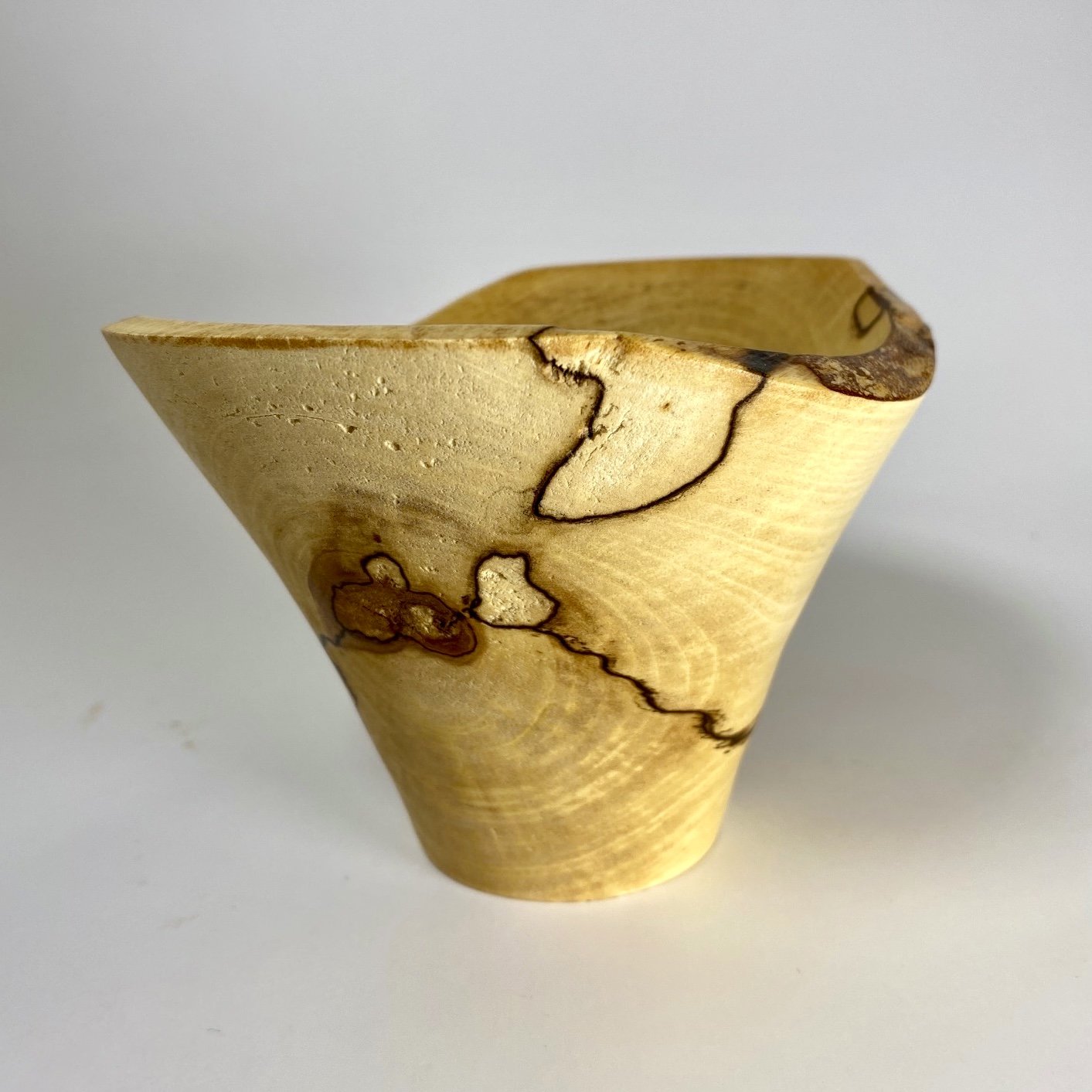 NEW - 5 1/8" x 3 13/16" Spalted Aspen Wood Bowl