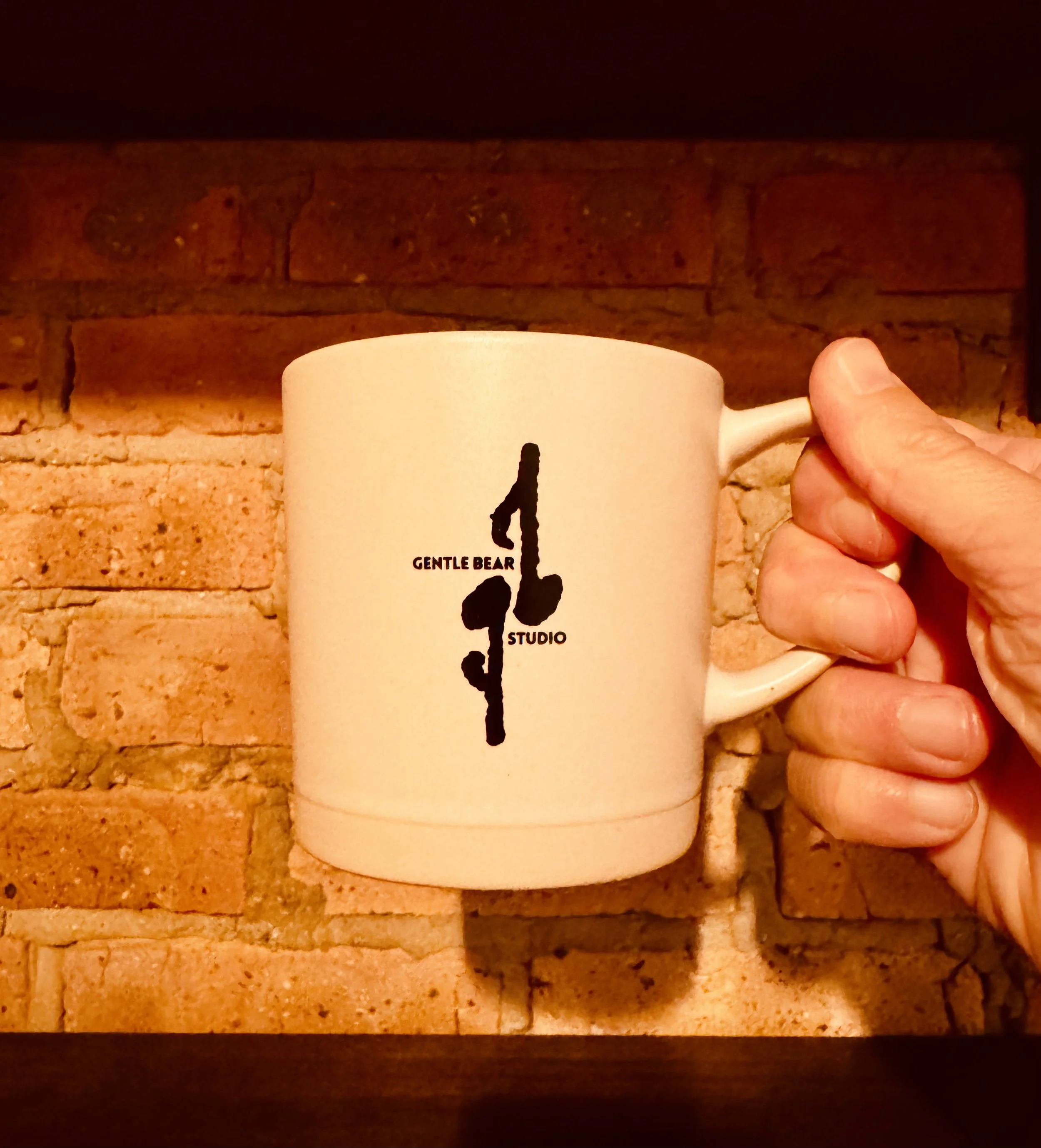 13 oz. Gentle Bear Studio LATTE MUG (Cream Color)