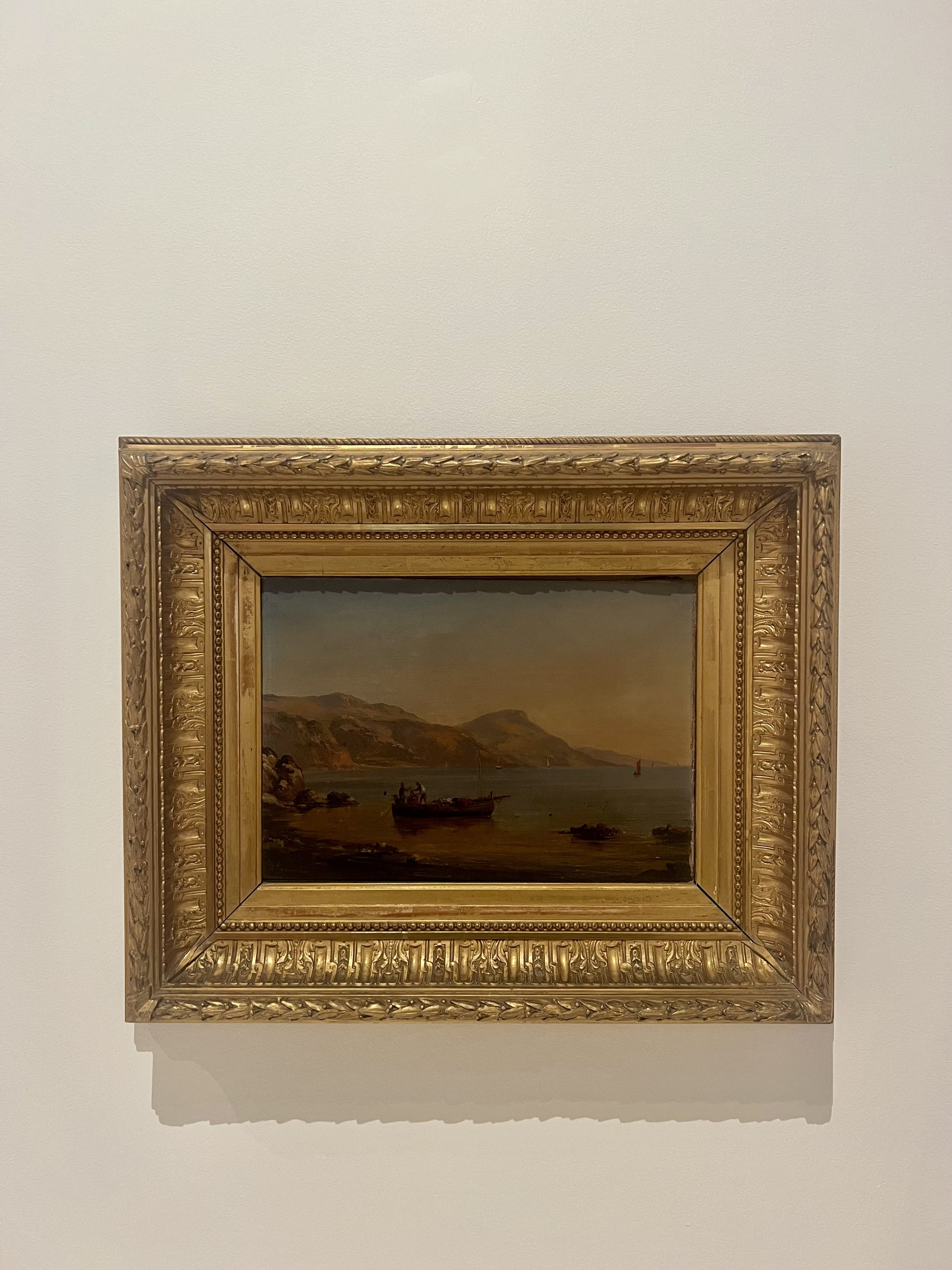 Bateau et pêcheurs sur la plage de Nice - Dominique Trachel
1850 - 1897
Oil on cardboard