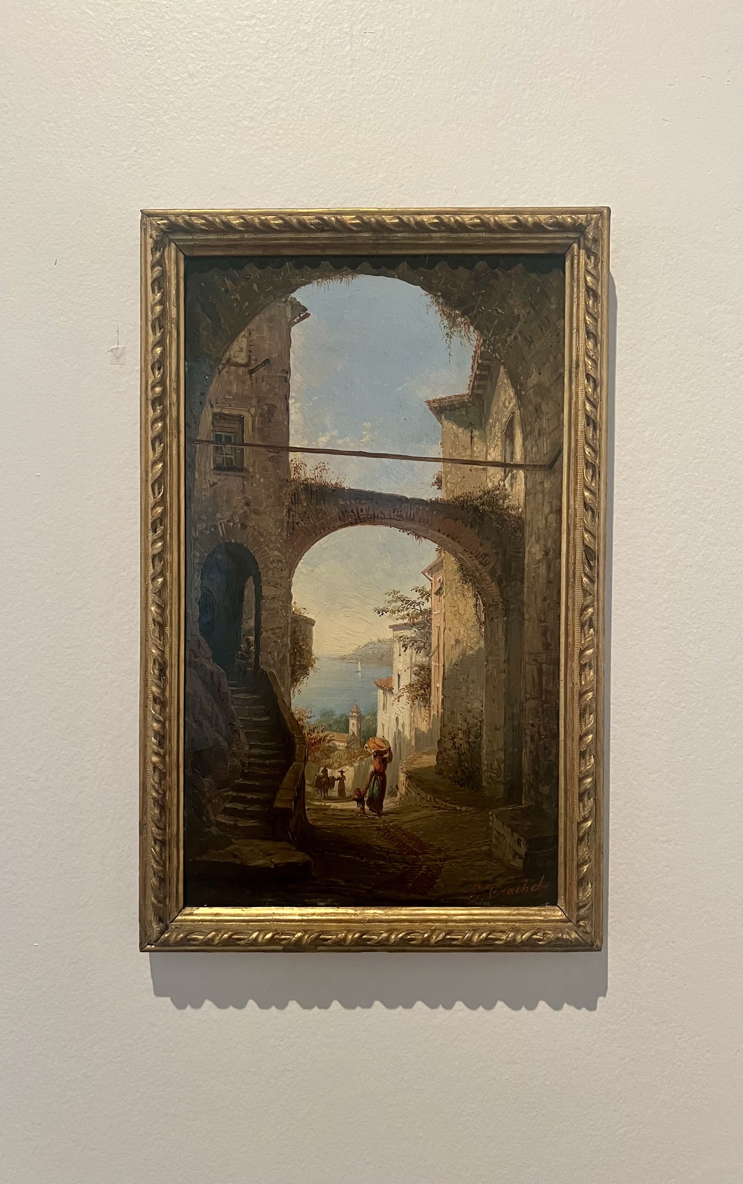 Une rue à San Remo - Hercule Trachel
1839 - 1871
Oil on cardboard