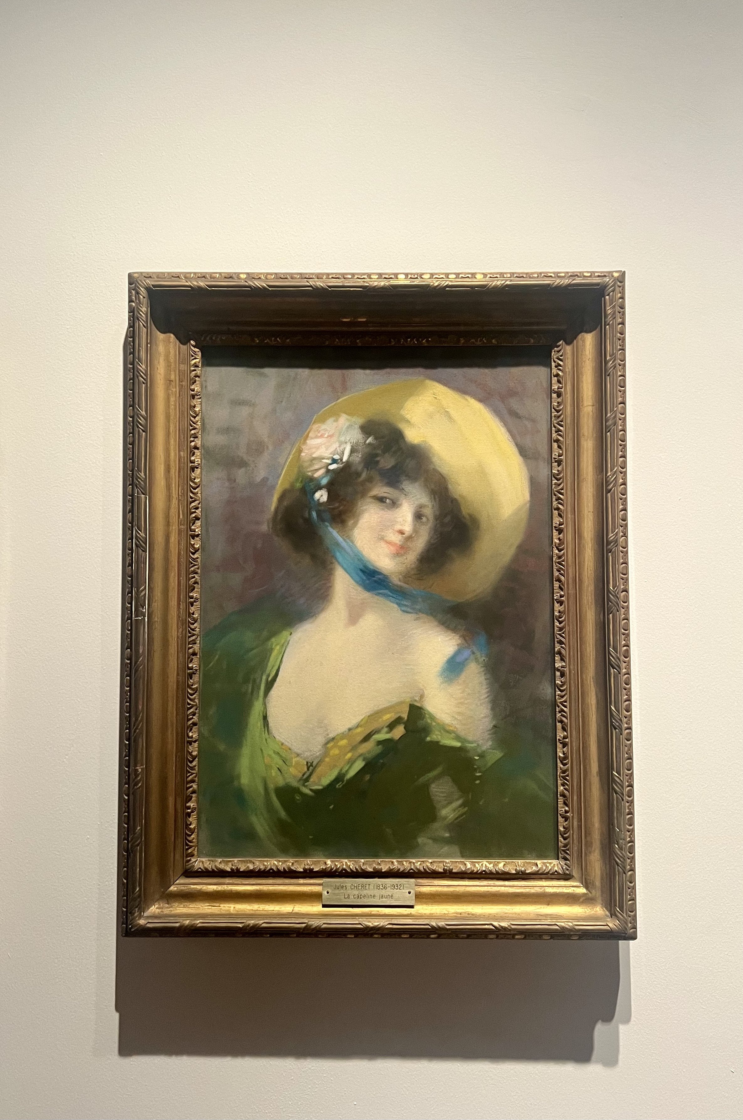 La capeline jaune - Jules Chéret
c.1915
Pastel on canvas