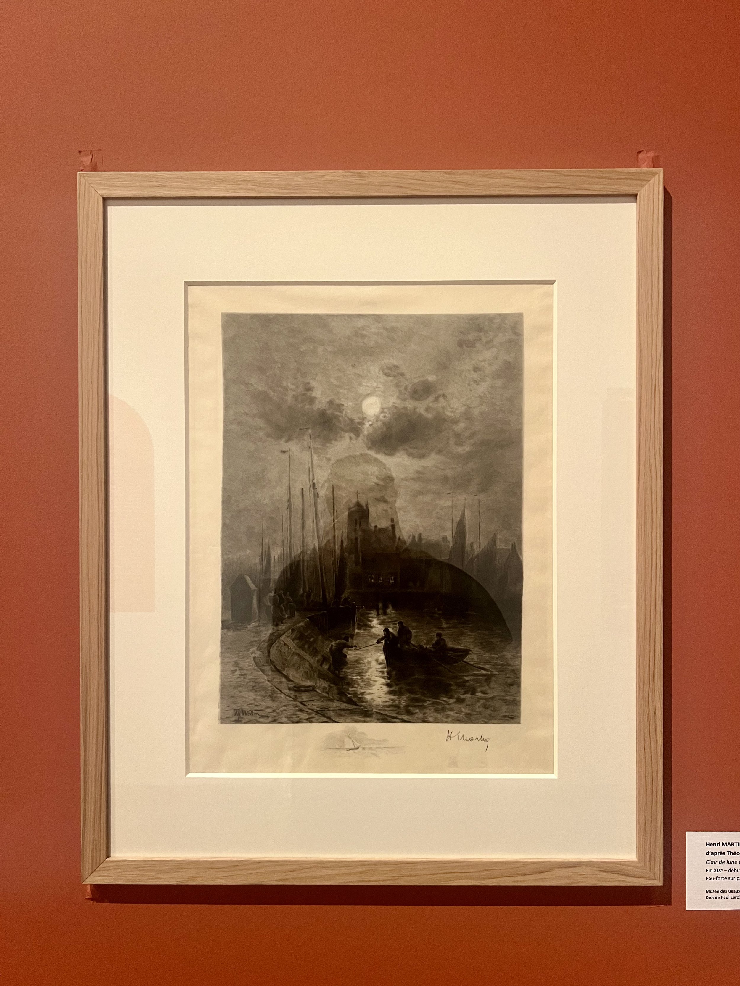 Clair de lune à Gravelines - Henri Martin
End 19th - early 20th Century
Etching on parchment