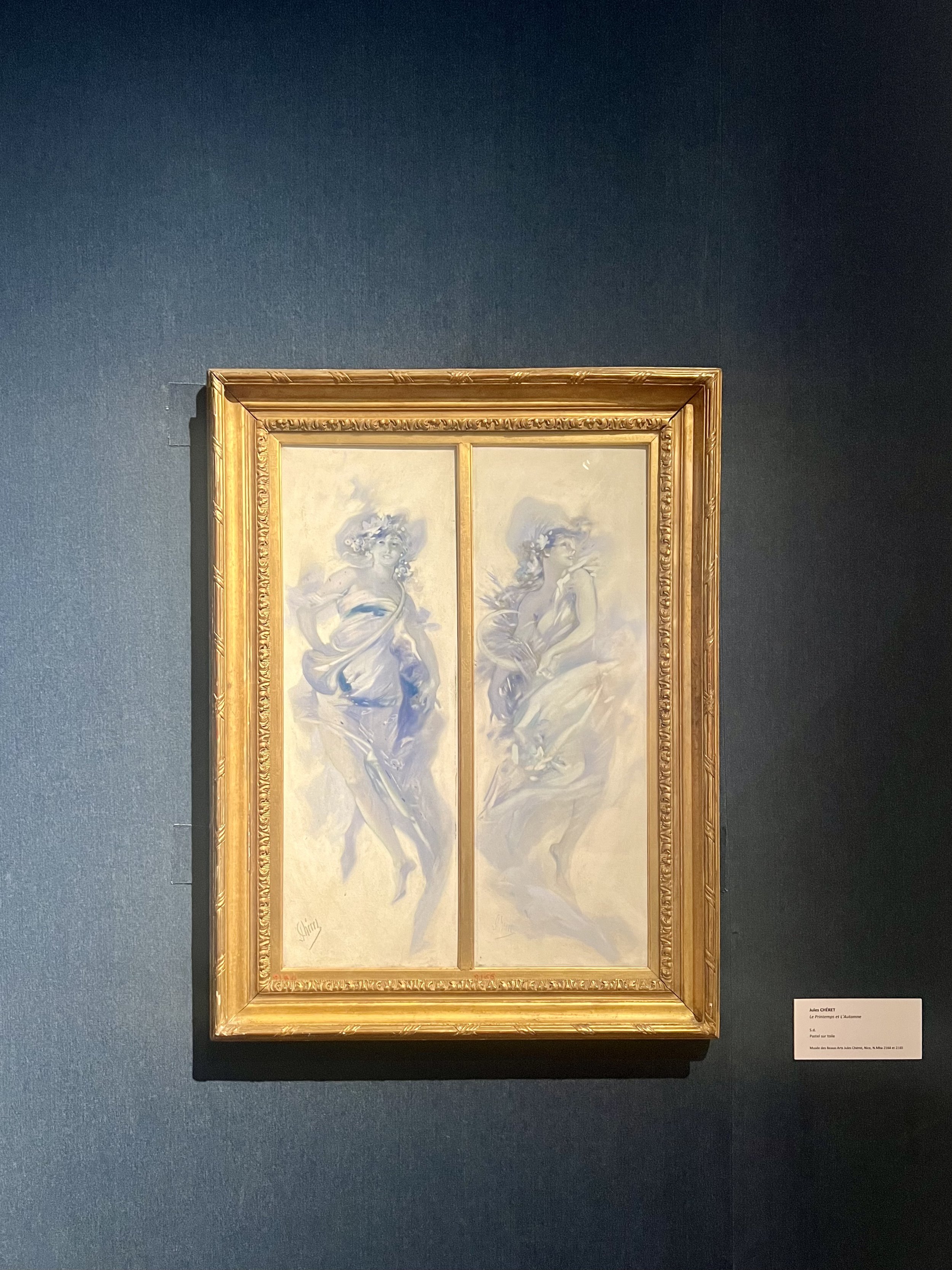 Le Printemps et l'Automne - Jules Chéret
No date
Pastel on canvas