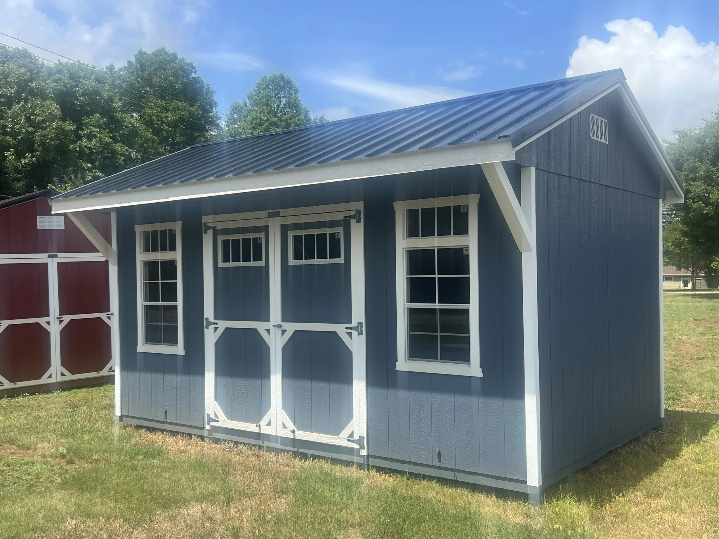 10 x 16 Montana Belmont Blue and White Angle