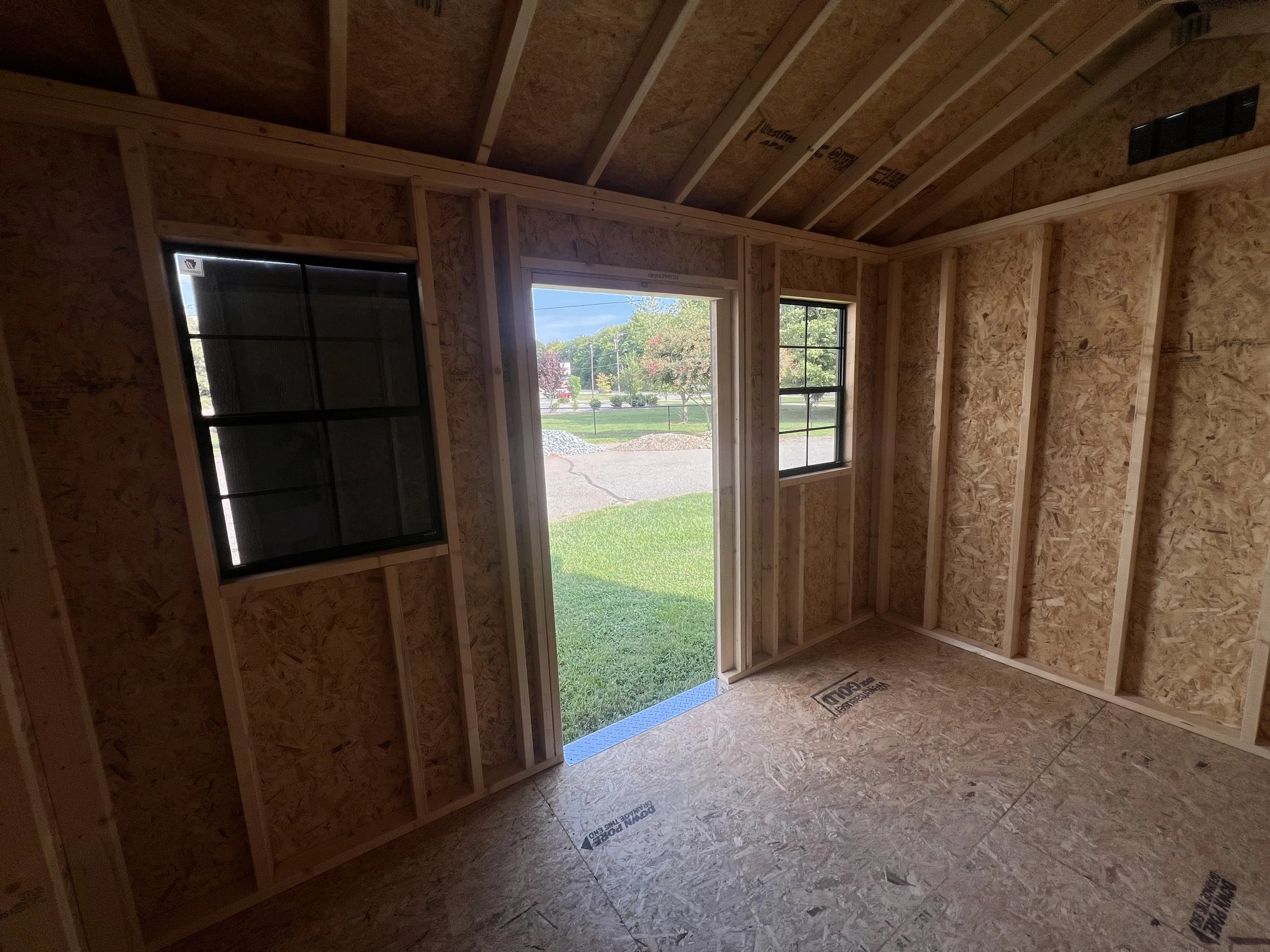 8 x 12 All American Deluxe Shed- Avocado and Brown